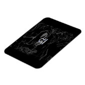 Magnet Flexible Chrome like Libra Zodiac (Côté Gauche)