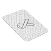 Magnet Flexible Chrome sur Knit blanc sensibilisation au ruban Imp (Côté Droit)