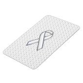 Magnet Flexible Chrome sur Knit blanc sensibilisation au ruban Imp (Côté Gauche)