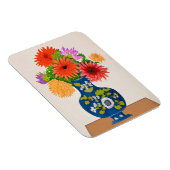 Magnet Flexible Chrysanthèmes dans un vase chinois bleu (Côté Droit)