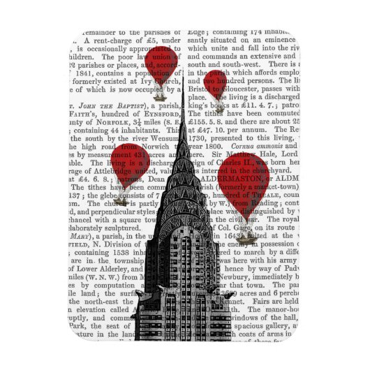 Magnet Flexible Chrysler Building et Red Hot Air Ballots (Vertical)