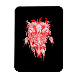 Magnet Flexible Church Of Satan Venin All Hail Goat Satanic Baphom