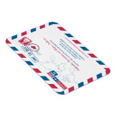Magnet Flexible Chypre Air Mail Wedding Enregistrer la Date 3x4 (Côté Droit)