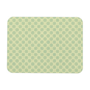 Magnet Flexible Cibles bleu pastel sur jaune