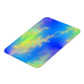 Magnet Flexible Ciel bleu et boulons de foudre jaune doré (Côté Gauche)