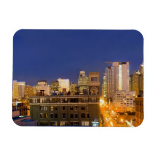 Magnet Flexible Ciel de Chicago, Illinois, pris depuis West Loop