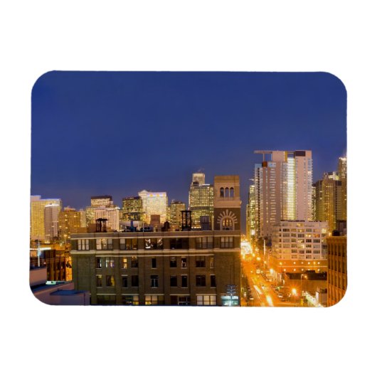 Magnet Flexible Ciel de Chicago, Illinois, pris depuis West Loop (Horizontal)