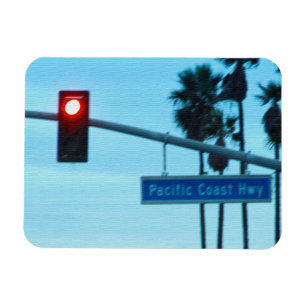 Magnet Flexible Ciel de plage de la Californie de signe de route