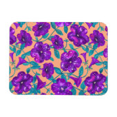 Magnet Flexible Ciel nocturne Petunia sur l'arrière - plan d'abric (Horizontal)