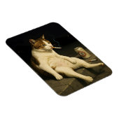 Magnet Flexible Cigarette Kitten Funny Smoking Cat Gen Z Meme (Côté Droit)