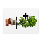 Magnet Flexible Cilantro Math - Drôle Anti-Cilantro (Horizontal)