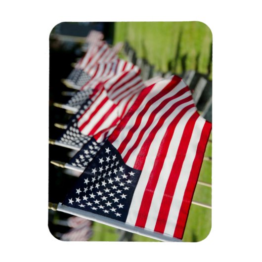 Magnet Flexible Cimetière militaire historique avec des drapeaux a (Vertical)