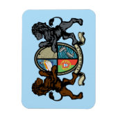 Magnet Flexible Cimier de chien d'eau portugais (Vertical)