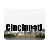 Magnet Flexible Cincinnati OH Skyline avec Cincinnati dans le ciel (Horizontal)