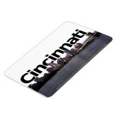 Magnet Flexible Cincinnati Skyline avec Cincinnati dans le ciel (Côté Gauche)