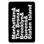 Magnet Flexible Cinq Boroughs ~ New York (Vertical)
