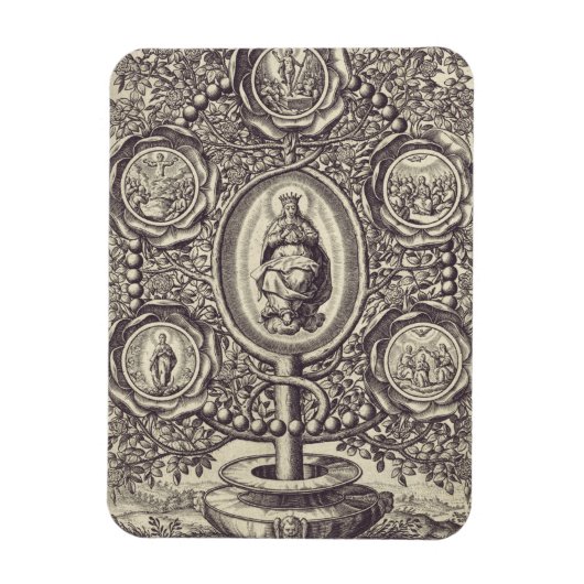 Magnet Flexible Cinq mystères glorieux (Vertical)