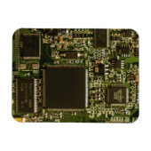 Magnet Flexible Circuit imprimé vert macro | Photo de PCB (Horizontal)