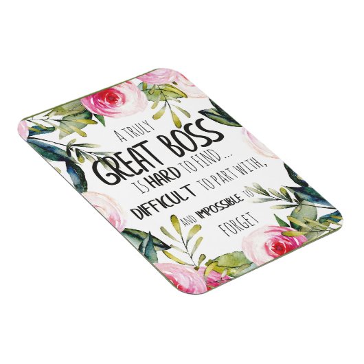 Magnet Flexible Citation-cadeau de l'appréciation du patron Merci (Côté Droit)