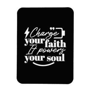 Magnet Flexible Citation Chrétienne Motivante – Rechargez Votre Fo