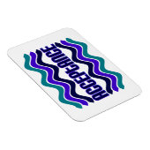 Magnet Flexible Citation d'acceptation en bleu vert violet (Côté Droit)