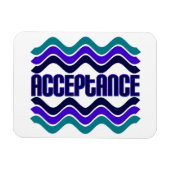 Magnet Flexible Citation d'acceptation en bleu vert violet (Horizontal)