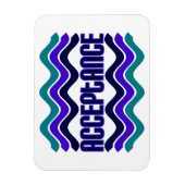 Magnet Flexible Citation d'acceptation en bleu vert violet (Vertical)