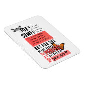 Magnet Flexible Citation d'amitié amour et acceptation incondition (Côté Droit)