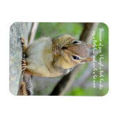 Magnet Flexible Citation d'amitié Super mignonne Chipmunk (Horizontal)