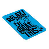 Magnet Flexible Citation de chèvre drôle Relax J'ai chèvre ça (Côté Droit)