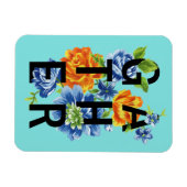 Magnet Flexible Citation de collecte florale 2 (Horizontal)