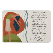 Magnet Flexible Citation de danse Rumi avec danseuse (Horizontal)