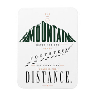 Magnet Flexible Citation de distance de pas de montagne Photo flex