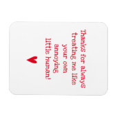 Magnet Flexible Citation de Fête des pères amusante pour Bonus Pap (Horizontal)