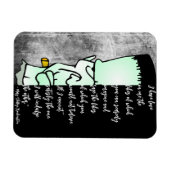 Magnet Flexible Citation de Frankenstein's Monster, Shelley Love & (Horizontal)