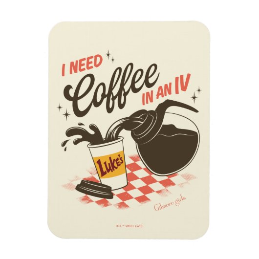 Magnet Flexible Citation de Gilmore Girls Luke’s Coffee IV (Vertical)