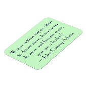 Magnet Flexible Citation de John Quincy Adams (Côté Gauche)