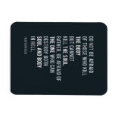 Magnet Flexible Citation de la Bible de foi chrétienne N'ayez pas  (Horizontal)