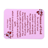 Magnet Flexible Citation de la femme de Dieu (Horizontal)