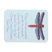 Magnet Flexible Citation de la libellule Dante Gabriel Rossetti (Horizontal)