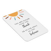 Magnet Flexible Citation de l'état d'esprit Boho Sun Motivational (Côté Droit)