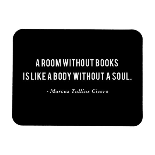 Magnet Flexible Citation De Livres De Marcus Tullius Cicero (Horizontal)