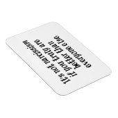 Magnet Flexible Citation de narcissisme drôle (Côté Droit)