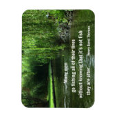 Magnet Flexible Citation de pêche par Henry David Thoreau (Vertical)