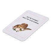 Magnet Flexible Citation de positivité Soyez vous-même avec Cowgir (Côté Gauche)