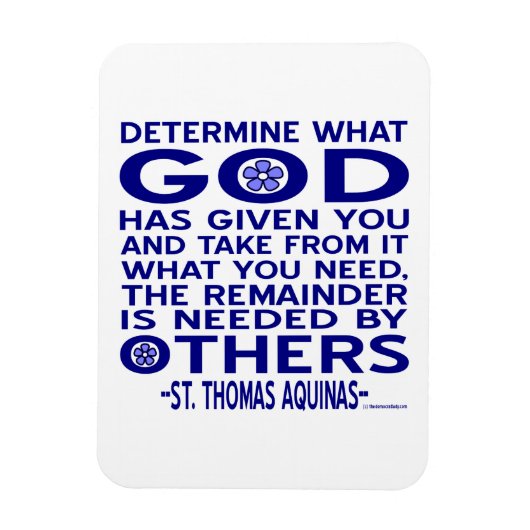 Magnet Flexible Citation de saint Thomas d'Aquin (Vertical)