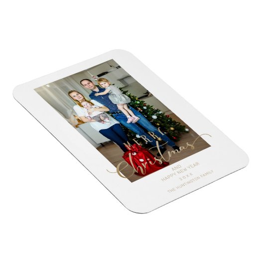 Magnet Flexible Citation de script Whimsical de Noël Photo classiq (Côté Droit)