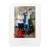 Magnet Flexible Citation de script Whimsical de Noël Photo classiq (Vertical)