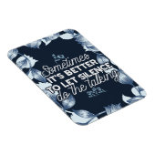 Magnet Flexible Citation de silence éloquente Art pour Décor serei (Côté Droit)