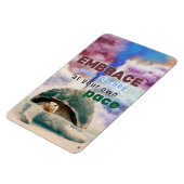 Magnet Flexible Citation de tortue d'art surréaliste Inspirante (Côté Gauche)